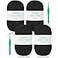 Katech 400g Black T Shirt Yarn 130 Yards Chunky Thick Fabric for Crocheting Baskets Hand Bag Decor Easy to Crochet Polyester Yarn for Beginner Knitting Gifts