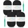 Katech 400g Black T Shirt Yarn 130 Yards Chunky Thick Fabric for Crocheting Baskets Hand Bag Decor Easy to Crochet Polyester Yarn for Beginner Knitting Gifts
