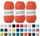KITHED Cotton Yarn105oz526yard3 Pack Soft Yarn for Crocheting and Knitting 39 Orange