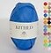KITHED Raffia Yarn Soft Raffia Yarn for Crochet328ftSmooth Raffia for Hand Knitting Summer Hats and Bags 20 Sapphire Blue