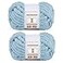 Crafted by Crafted By Catherine Chunky Chenille Yarn 2 Pack 8 oz 227 g 317 Yards Each Skein Slate Blue Gauge 7 Jumbo
