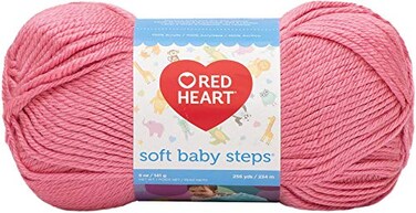 Red Heart Soft Baby Steps Yarn Strawberry