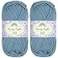 BambooMN JubileeYarn Dainty Light Yarn 100gSkein Worsted Cotton Little Boy Blush 2 Skeins