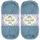 BambooMN JubileeYarn Dainty Light Yarn 100gSkein Worsted Cotton Little Boy Blush 2 Skeins