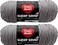 Red Heart Bulk Buy Super Saver 2Pack Dusty Grey 7 oz Each Skein