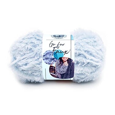 Lion Brand Yarn 1 Skein Go for Faux Bulky Yarn Blue Bengal