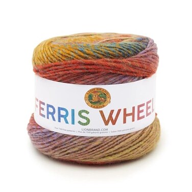 Lion Brand Yarn Muticolor Ferris Wheel Yarn for Knitting Crocheting and Crafts Buttercup 1 Pack