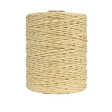 Rayon Crochet Natural Cotton Raffia Yarn for Buckwheat Summer Sun Hat Beach Bag Straw Knitting Materials 280 Meters306 Yards