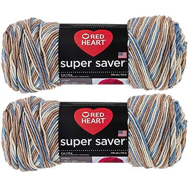 Red Heart Bulk Buy Super Saver 2Pack Mirage 5 oz Each Skein