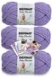 Bernat Baby Blanket Yarn 3 Pack with Patterns Lilac