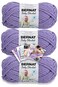 Bernat Baby Blanket Yarn 3 Pack with Patterns Lilac