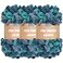 BambooMN JubileeYarn Fun Finger Loops Yarn 100gSkein Jumbo Polyester Poseidon 3 Skeins