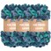 BambooMN JubileeYarn Fun Finger Loops Yarn 100gSkein Jumbo Polyester Poseidon 3 Skeins