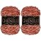 BambooMN JubileeYarn Chenille Yarn 100gCake Worsted Polyester Rose Quartz 2 Cakes