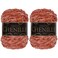 BambooMN JubileeYarn Chenille Yarn 100gCake Worsted Polyester Rose Quartz 2 Cakes