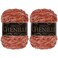 BambooMN JubileeYarn Chenille Yarn 100gCake Worsted Polyester Rose Quartz 2 Cakes