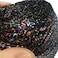 CLISIL Clisil 100g DIY Black Colorful Lurex Yarn Shining Yarn Glitter Sparkle Yarn Metal Yarn Sparkle Yarn Crochet Thread Bag Sweater Toy Yarn Accessory Yarn