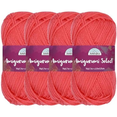 BambooMN JubileeYarn Amigurumi Select Yarn DK Acrylic Begonia 4 Skeins