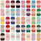 BambooMN JubileeYarn Cotton Select Yarn 50gSkein Sport Weight Multi Color Bulk Pack 40 Skeins