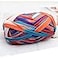 Eqarp 1 PCS Colorful TShirt Yarn Knitting Yarn Fabric Crochet Cloth for DIY Knitted Fabric Art 55 BlueOrange