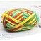 Eqarp 1 PCS Colorful TShirt Yarn Knitting Yarn Fabric Crochet Cloth for DIY Knitted Fabric Art 54 OrangeGreen