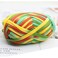 Eqarp 1 PCS Colorful TShirt Yarn Knitting Yarn Fabric Crochet Cloth for DIY Knitted Fabric Art 54 OrangeGreen