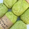 KnitPal Cotton to The Core Cotton Yarn for Crocheting 6Pack 852 Yds 300G Free Patterns Beginners Friendly Soft Baby Yarn for Knitting 3 DK Light Worsted Weight Lime Green