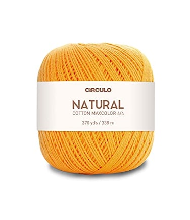 CÃRCULO Natural Cotton Maxcolor 44 by Crculo 100 Brazilian Virgin Cotton Pack of 1 Ball 369 yds 7 oz DK 1449