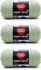 Red Heart Super Saver Frosty Green Yarn 3 Pack of 198g7oz Acrylic 4 Medium Worsted 364 Yards KnittingCrochet