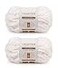 Crafted by Crafted By Catherine Luxe Velvet Solid Yarn 2 Pack 300 g 105 oz 98 Yards Each Skein White Gauge 6 Super Bulky