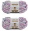 Crafted by Crafted By Catherine Chunky Heather Multi Yarn 2 Pack 49 Yards Each Skein Purple Multi Gauge 6 Super Bulky