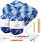 J MARK Chunky Blanket Yarn for Knitting 437 yd 28 oz 800 g Crocheting Thick Yarn Balls Circular Knitting Needle Crochet Hooks Measuring Tape Scissors Pins Blunt Metal Needles Manual