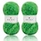 NICEEC 2 Skeins Faux Fur Yarn Super Soft Chunky Fluffy Eyelash Yarn for Crochet Knitting Total Length 70yds353oz Spring Green