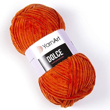 YarnArt Yarn Art Dolce Yarn 100 MicroPolyester Velvet Blanket Amigurumi Super Bulky 6 Baby Chenille Yarn 1 Skein 778