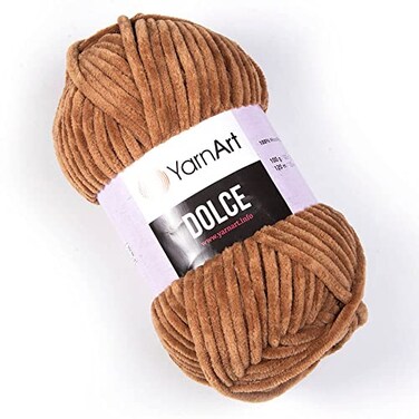 YarnArt Yarn Art Dolce Yarn 100 MicroPolyester Velvet Blanket Amigurumi Super Bulky 6 Baby Chenille Yarn 1 Skein 765