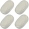 SIMEIQI 4 PCS TShirt Elastic Fabric Crochet Cloth Yarn for DIY Knitting Spaghetti Thick Knitting Yarn for Hand DIY Bag Blanket Cushion Crocheting Projects Home Decor White