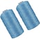 SIMEIQI 2 PCS 200g Summer Sun Hat Yarn for Crocheting Ice Linen Silk Hand Knitting Light Body Yarn Polyester Hollow for DIY Summer Cool Hat Shoes Bags Cushions Sky Blue