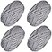 SIMEIQI 4 PCS TShirt Elastic Fabric Crochet Cloth Yarn for DIY Knitting Spaghetti Thick Knitting Yarn for Hand DIY Bag Blanket Cushion Crocheting Projects Home Decor Grey