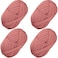 SIMEIQI 4 PCS TShirt Elastic Fabric Crochet Cloth Yarn for DIY Knitting Spaghetti Thick Knitting Yarn for Hand DIY Bag Blanket Cushion Crocheting Projects Home Decor Beige Pink