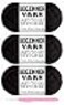Baiyou 3x50g Beginners Black Yarn 260 Yards for Crocheting Knitting EasytoSee Stitches Worsted Medium 4 Chunky Thick Cotton Nylon Blend for Crocheting