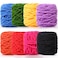 Buryeah Chunky Chenille Yarn for Crocheting Soft Thick Fluffy Yarn for Hand Knitting Bulky Velvet Blanket Plush for Weaving DIY Crafts Each 35 oz 55 YardsSpring Colors8 Pack