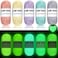 WILLBOND 5 Rolls Glow in The Dark Magic Yarn Luminous Neon Crochet Yarn for Crocheting DIY Knitting Glow Fingering Sewing Supplies for Crafts Sewing Party 547 yd Per Roll Vivid Colors