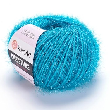 YarnArt Yarnart Christmas Fantasy Sparkly Knitting Yarn Metallic Sparkle Shiny Eyelash 100 Polyamide 176 Oz 155 Yds 50 Grams Amigurumi Yarn 04