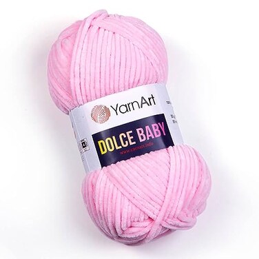YarnArt Dolce Baby Yarn Blanket by Yarnart Soft Chenille Velvet Medium Thickness 50 Gram 176 Oz 93 Yards 750