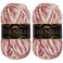 BambooMN JubileeYarn Chenille Yarn 100gSkein Worsted Polyester Shambala 2 Skeins