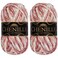 BambooMN JubileeYarn Chenille Yarn 100gSkein Worsted Polyester Shambala 2 Skeins