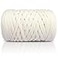 SIMEIQI 400g TShirt Yarn Elastic Fabric Crochet for DIY Knitting 130 Yards Spaghetti Thick Knitting Yarn for Hand DIY Bag Basket Cushion Crocheting Projects Home DecorBeige