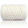 SIMEIQI 400g TShirt Yarn Elastic Fabric Crochet for DIY Knitting 130 Yards Spaghetti Thick Knitting Yarn for Hand DIY Bag Basket Cushion Crocheting Projects Home DecorBeige