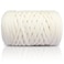 SIMEIQI 400g TShirt Yarn Elastic Fabric Crochet for DIY Knitting 130 Yards Spaghetti Thick Knitting Yarn for Hand DIY Bag Basket Cushion Crocheting Projects Home DecorBeige