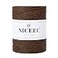 NICEEC 1 Skein Paper Yarn for Crocheting Easy Croceht Raffia Yarn for Sun Hat DIY Home Decor 53oz262yds Coffee